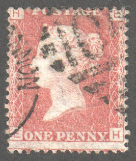Great Britain Scott 33 Used Plate 192 - EH - Click Image to Close